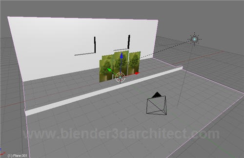 rendering trees in plan. If we render the scene using a