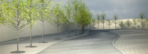 precise distribution trees particles architecture with Blender