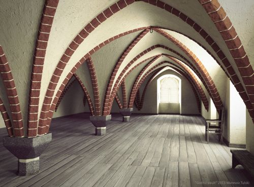 blender-yafaray-gothic-vault-architecture