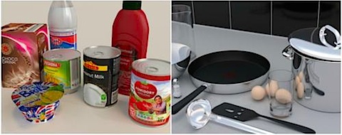 kitchenware in 3d