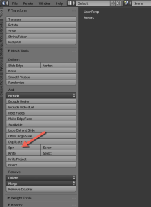 Figure 2.10 - Spin tool