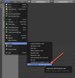 Figure 1.10 - Importing DXF files