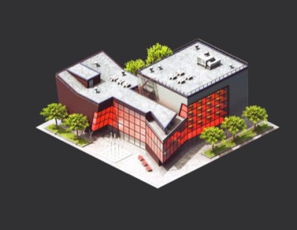 Bør slot Overfladisk Isometric buildings Archives • Blender 3D Architect