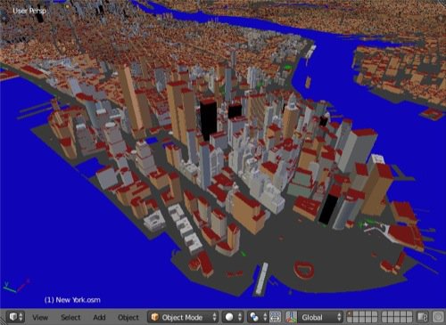 Urban environments in Blender