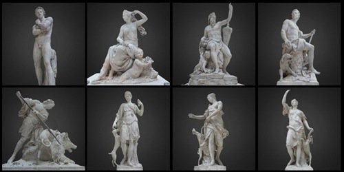Free Collection Of 3d Sculptures From The Louvre Blender 3d
