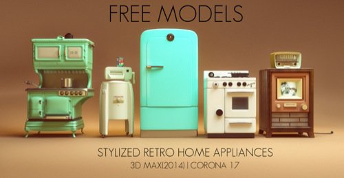 retro appliance furniture