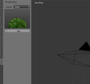 Grass for architecture in Blender