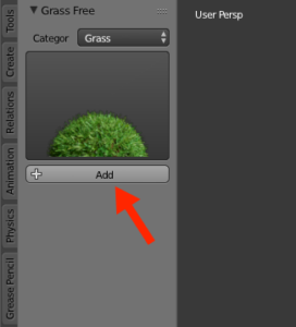 Grass for architecture in Blender