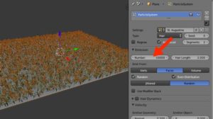 Grass for architecture in Blender