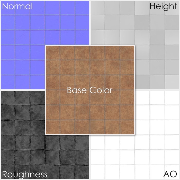 Free floor tiles PBR