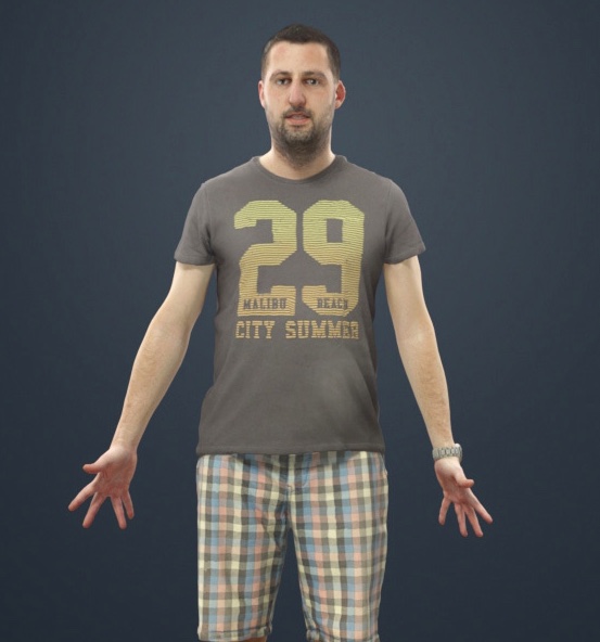 Free download: Casual animated human scale • Blender 3D