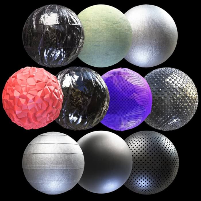 mineral Onset Whitney 10 Free PBR textures with plastics • Blender 3D Architect
