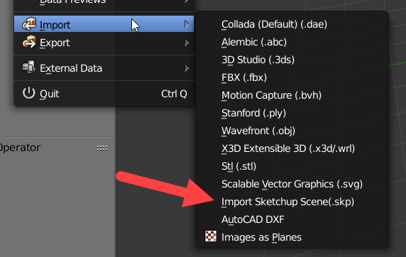 Importing Skp Files To Blender 2 8 Updates Blender 3d Architect