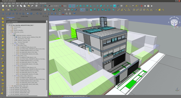 using freecad architecture