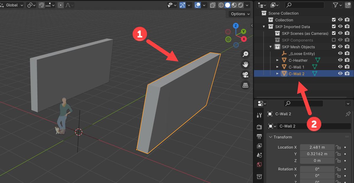 Importing SKP files to Blender from SketchUp